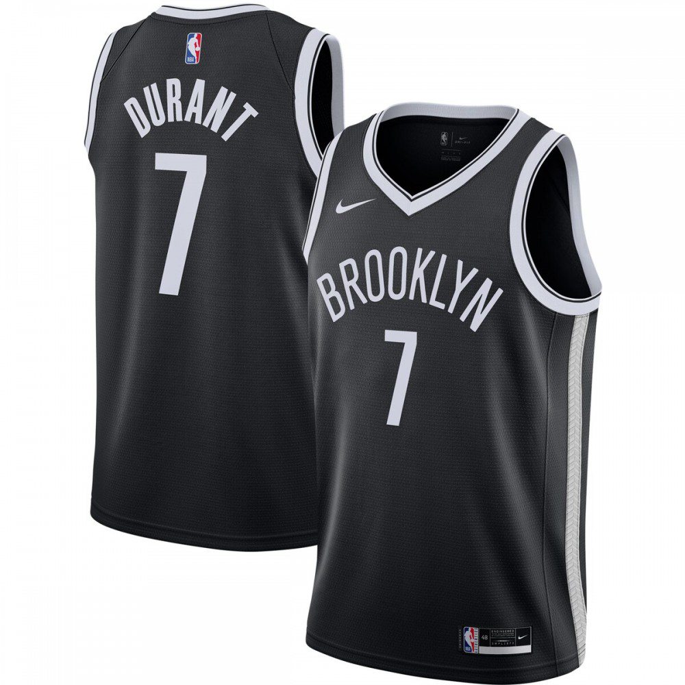 Kevin Durant Brooklyn Nets 2020/21 Swingman Jersey - Black - Icon Edition-Pro Kit Vault | Brand New 26/27 Sports Jerseys